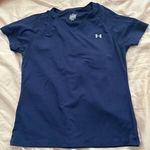 UNDER ARMOUR Blue V-Neck Top